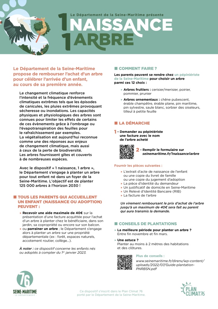 1 naissance 1 arbre