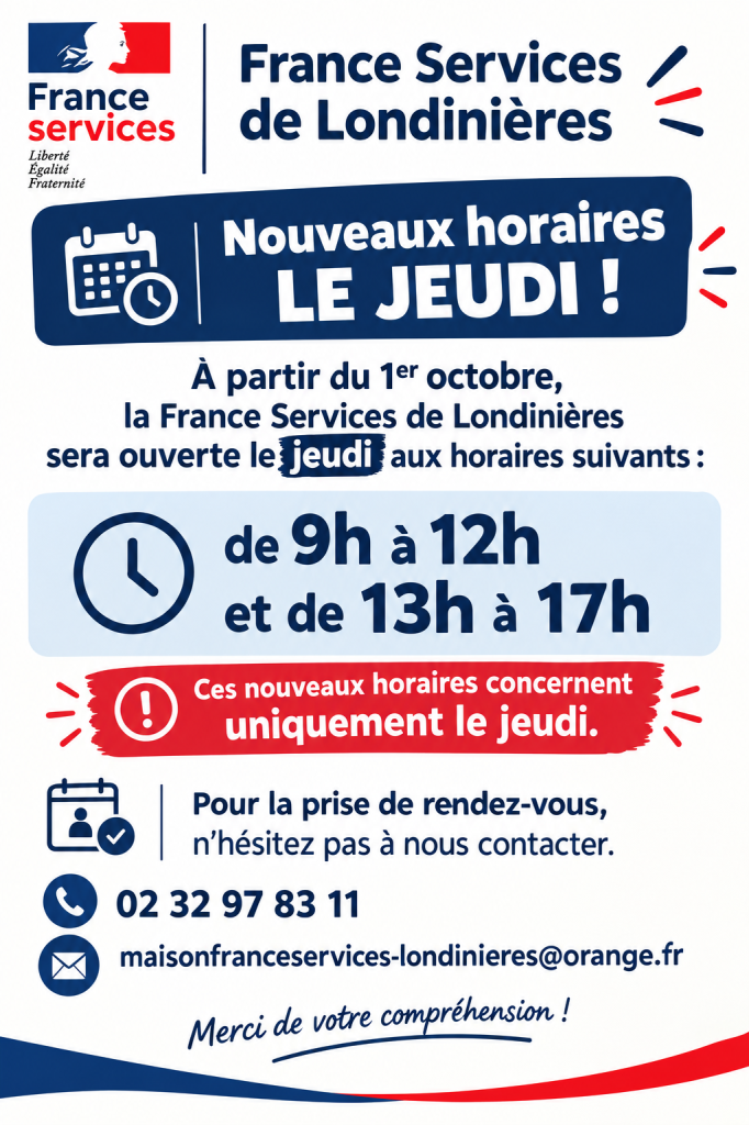 Nouveaux Horaires 