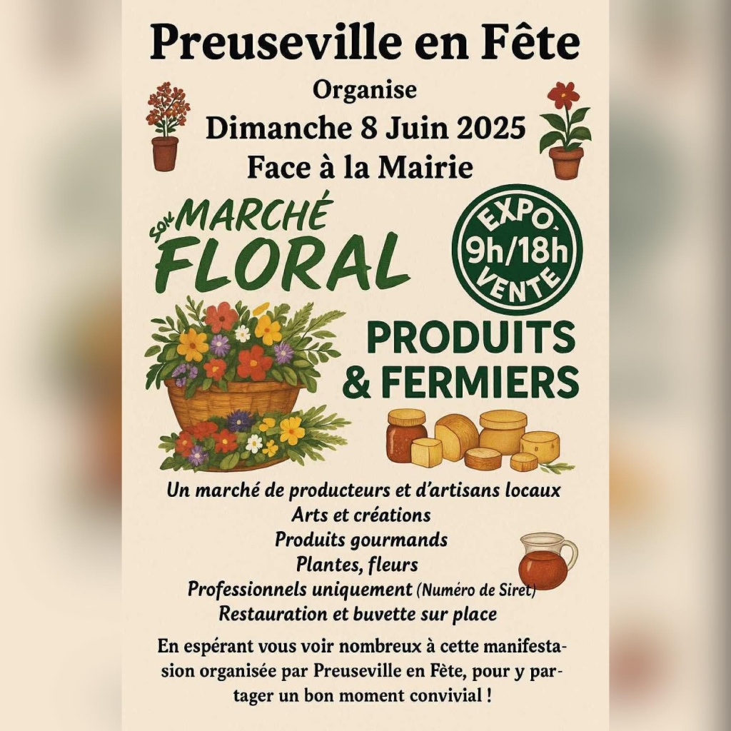Marché floral & produits fermiers