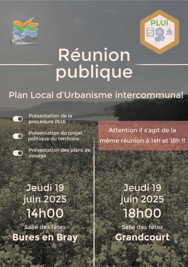 Réunions publiques PLUi