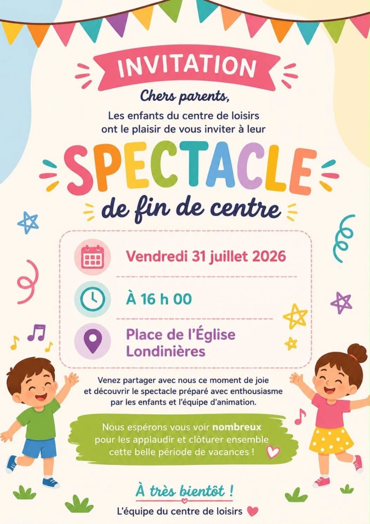 Spectacle de fin de Centre